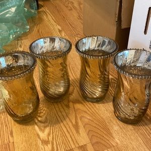 Gold/Champagne Vases (4)